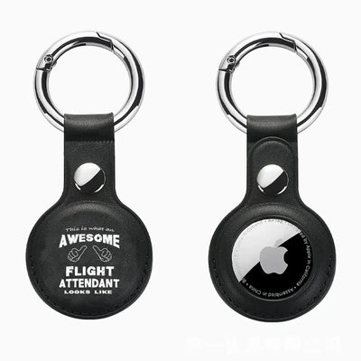 Flight Attendant aviation themed AirTag case for AirTag.