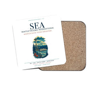 Thumbnail for Seattle-Tacoma International Airport (SEA) design on white 1 piece coaster