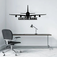 Thumbnail for Airbus A380 Silhouette aviation design on durable metal with painted finish metal wall sign.