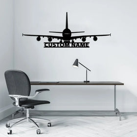 Airbus A380 Silhouette Wall Metal Signs