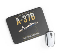 Thumbnail for A-37B Dragonfly design on black rectangle mouse pad