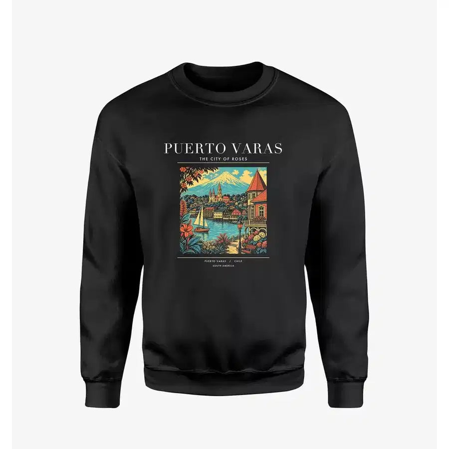 PUERTO VARAS - Poster - Sweatshirt - Black