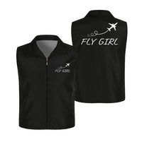 Thumbnail for Just Fly It & Fly Girl Thin Style aviation design printed on lightweight shell with sleeveless design thin vest.