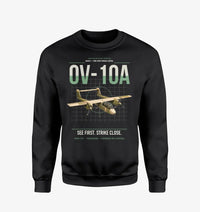 Thumbnail for OV-10A Bronco design on black sweatshirt