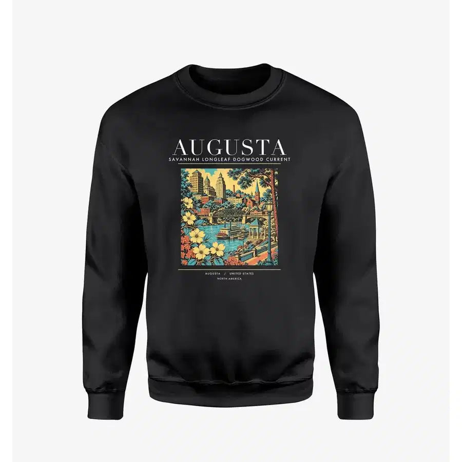 AUGUSTA - Poster - Sweatshirt - Black