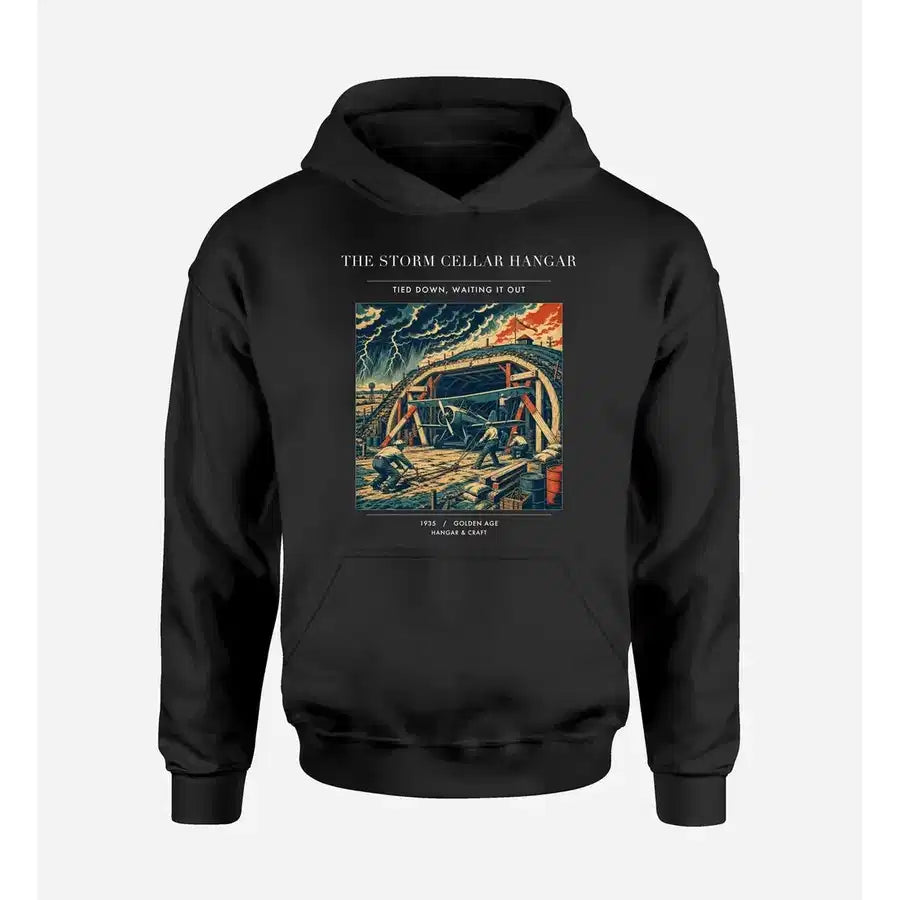 VINTAGE G4244 - The Storm Cellar Hangar - Premium Hoodie design on black premium