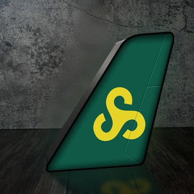 Spring Airlines Led Aircraft Tail aviation art 3D aircraft tail lamp in premium acrylic with LED.