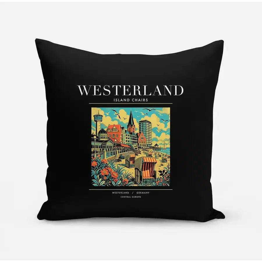 WESTERLAND - Poster - Pillow - Black