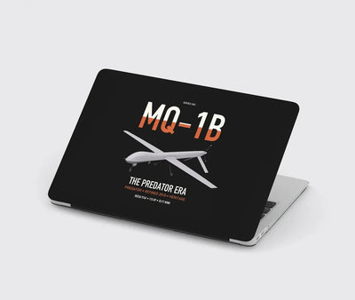MQ-1B Predator design on black MacBook case