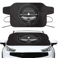 Thumbnail for Airplane Instruments-Turn Coordinator Car aviation design on car windshield cover.