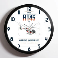 Thumbnail for Airbus H145 D3 design on white framed wall clock