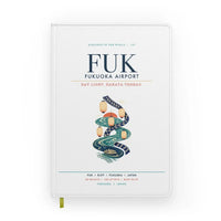 Thumbnail for Fukuoka Airport (FUK) design on white notebook