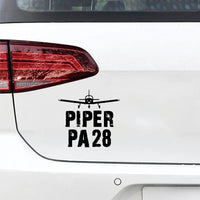 Thumbnail for Piper PA28 & Plane Car aviation design car sticker in weather-resistant vinyl.