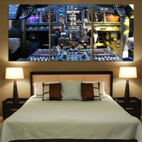 Thumbnail for Boeing 737 Cockpit canvas - 3 Pieces