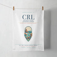 Thumbnail for Brussels South Charleroi Airport (CRL) design on white towel