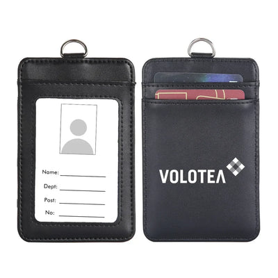 Volotea Airlines aviation ID card holder in faux leather.