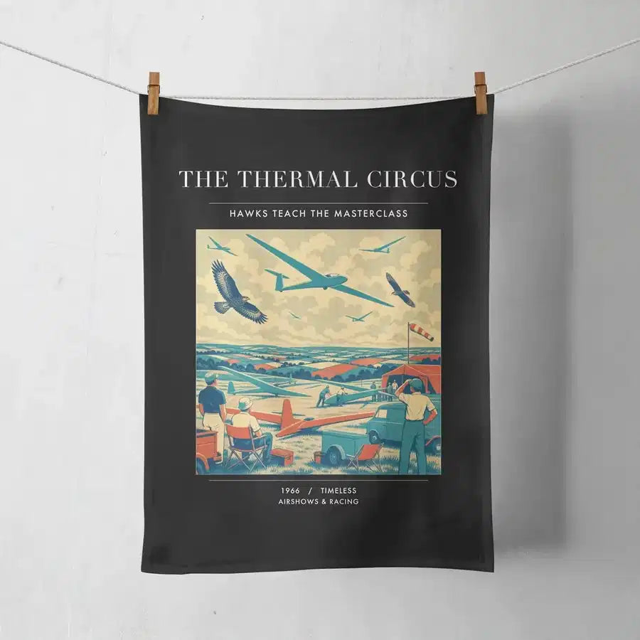 VINTAGE G4474 - The Thermal Circus - Designed Towels design on black