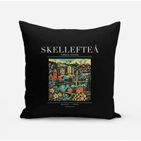 Thumbnail for SKELLEFTEÅ - Poster - Pillow - Black