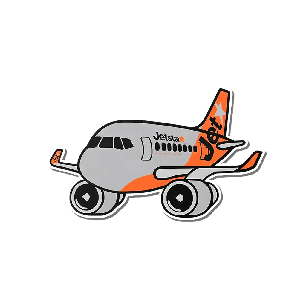 Jetstar Airbus A321 Theme aviation design airplane sticker in weather-resistant vinyl.