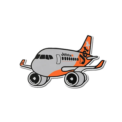 Jetstar Airbus A321 Theme aviation design airplane sticker in weather-resistant vinyl.