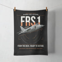 Thumbnail for British Aerospace Sea Harrier FRS.1 design on black towel