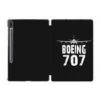 Thumbnail for Boeing 707 & Plane aviation print tablet case, fits Samsung tablet.
