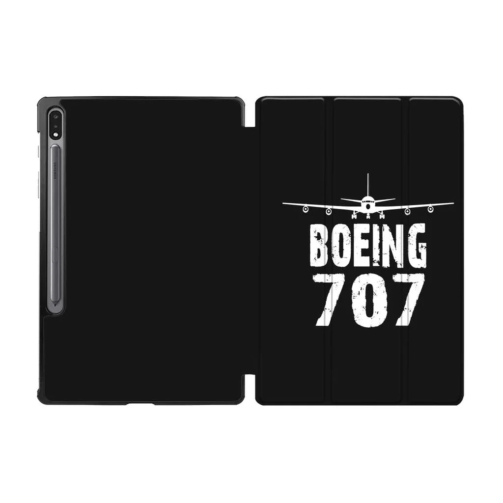 Boeing 707 & Plane aviation print tablet case, fits Samsung tablet.