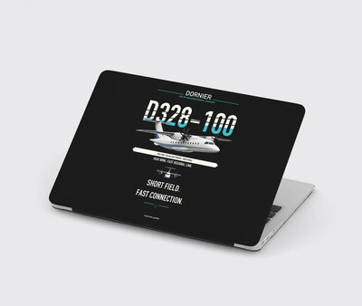 Dornier D328-100 design on black MacBook case