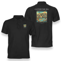 Thumbnail for GOTHENBURG - Poster - Double-Side Polo - Black