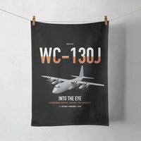 Thumbnail for WC-130J Hurricane Hunter design on black towel