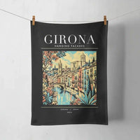 Thumbnail for GIRONA - Poster - Towel - Black