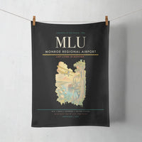 Thumbnail for Monroe Regional Airport (MLU) design on black towel