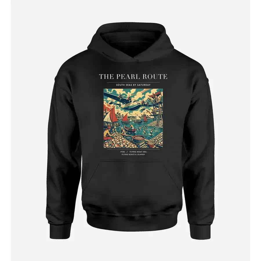 VINTAGE G4072 - The Pearl Route - Premium Hoodie design on black premium