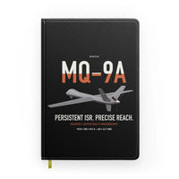 Thumbnail for MQ-9A Reaper design on black notebook