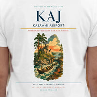 Thumbnail for Kajaani Airport (KAJ) double-side t-shirt design close-up cover