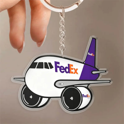 FedEx Boeing 767F Design Acrylic Keychain