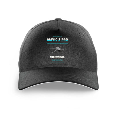 DJI Mavic 3 Pro design on black printed hat