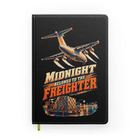 Thumbnail for Midnight Belongs To The Freighter design on black notebook