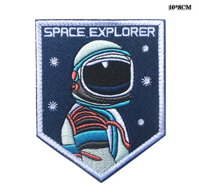 Space Badge Astronaut (6) Embroidered aviation design patch in embroidered fabric.