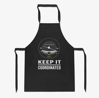 Thumbnail for Keep It Coordinated aviation design on durable cotton blend kitchen apron.