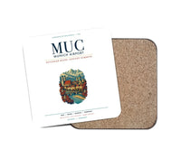 Thumbnail for Munich Airport (MUC) design on white 1 piece coaster