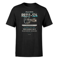 Thumbnail for RB211-524 design on black single side