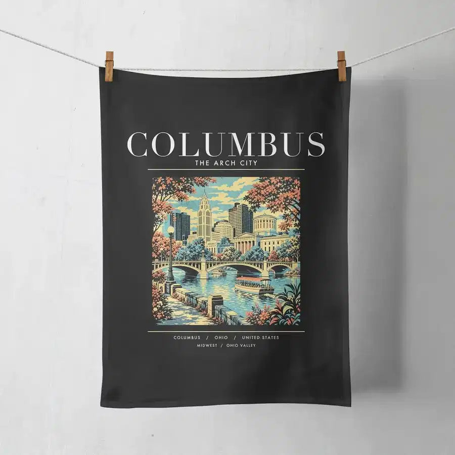 COLUMBUS - Poster - Towel - Black