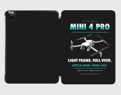 DJI Mini 4 Pro design on black ipad tablet case