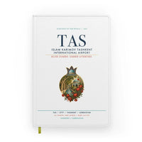 Thumbnail for Islam Karimov Tashkent International Airport (TAS) design on white notebook