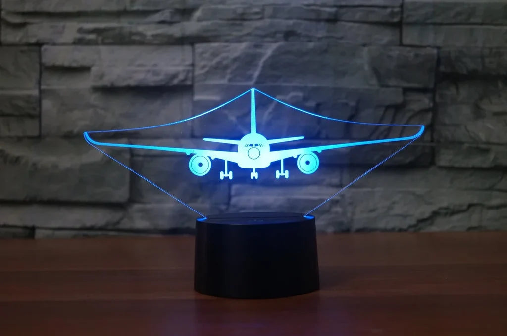 Customisable Airbus A350 3D Lamp - view 2