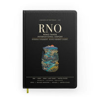 Thumbnail for Reno-Tahoe International Airport (RNO) design on black notebook
