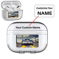Thumbnail for Old Car and Planes AirPods Pro transparent case - Normal + Name