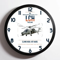 Thumbnail for HAL LCH Prachand design on white framed wall clock
