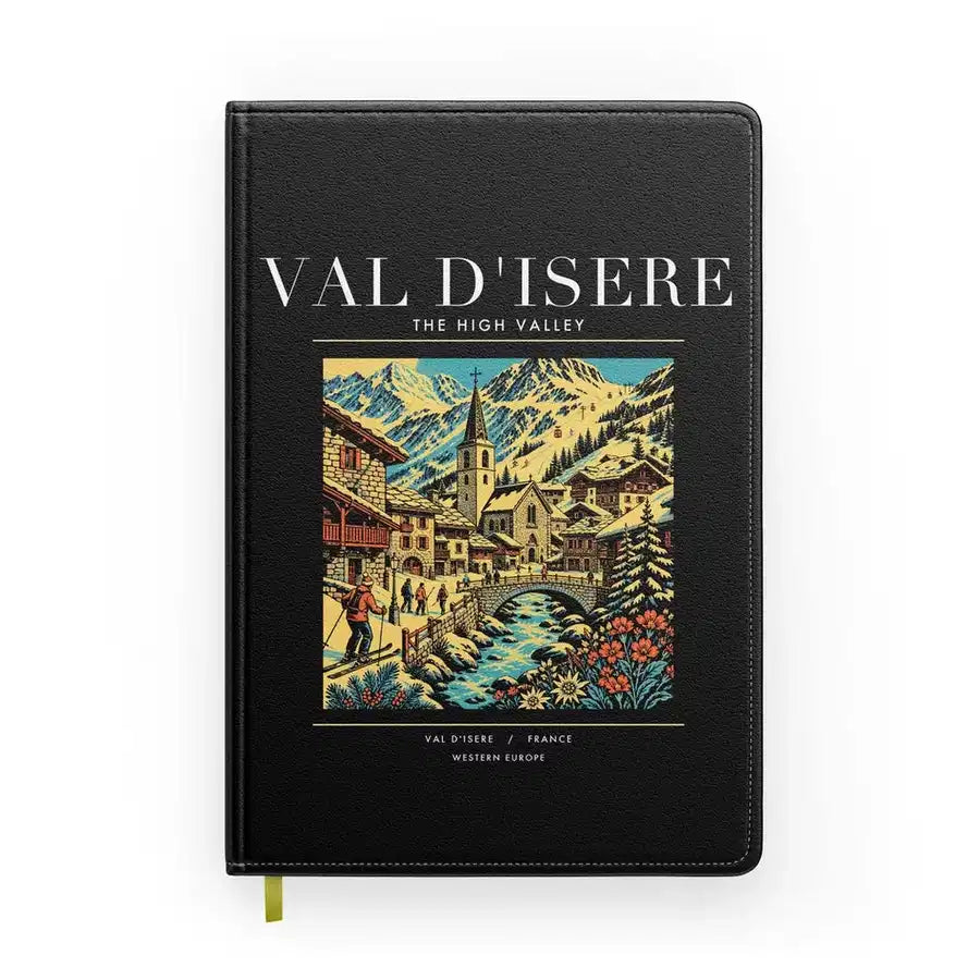 VAL D'ISERE - Poster - Notebook - Black